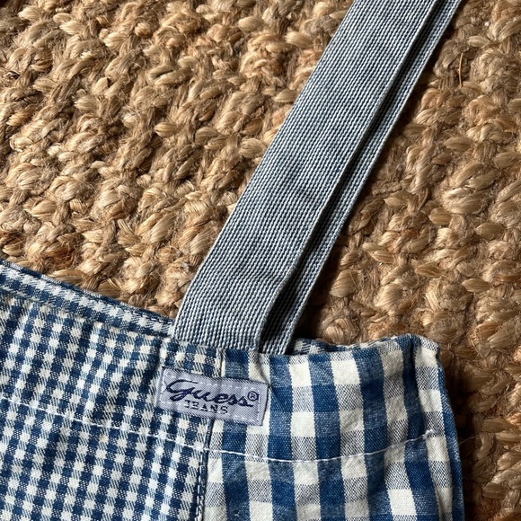 🔹 vintage guess gingham pinafore skirt - Picture 2 of 10